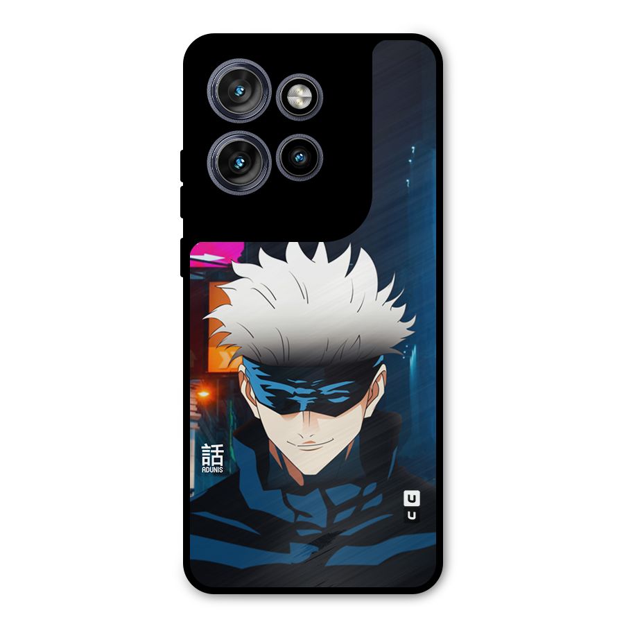 Gojo Smiles Metal Back Case for Motorola Edge 50 Neo