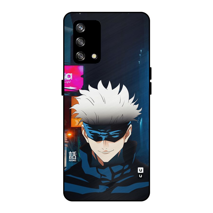 Gojo Smiles Metal Back Case for Oppo F19