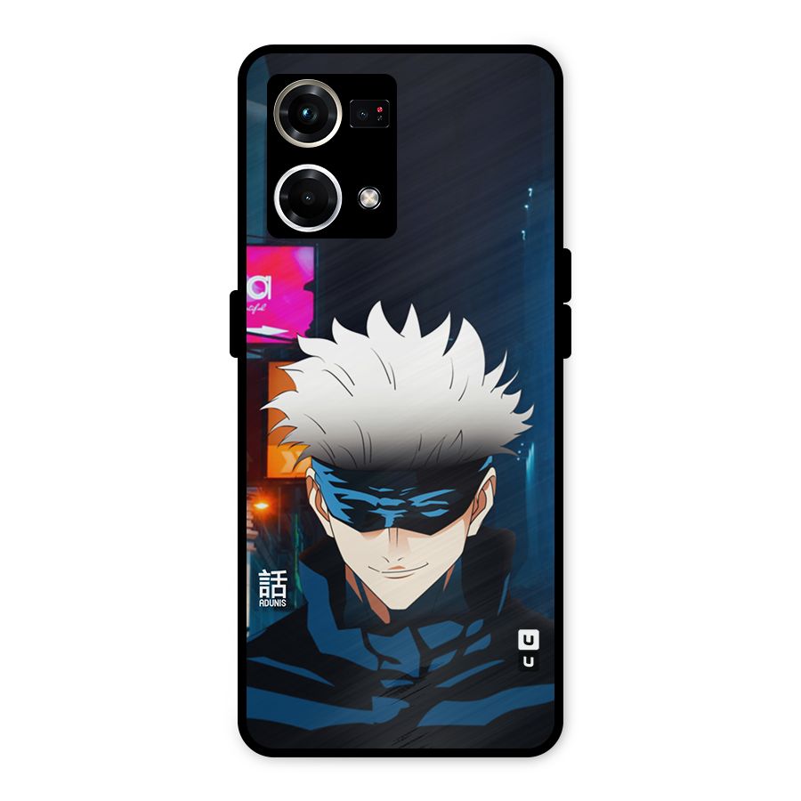 Gojo Smiles Metal Back Case for Oppo F21 Pro 4G