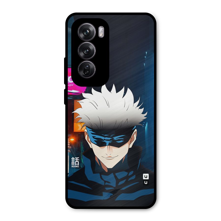 Gojo Smiles Metal Back Case for Oppo Reno12 Pro