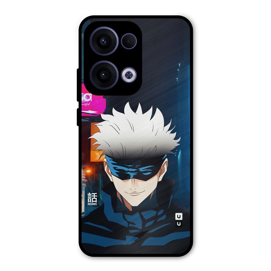 Gojo Smiles Metal Back Case for Oppo Reno13
