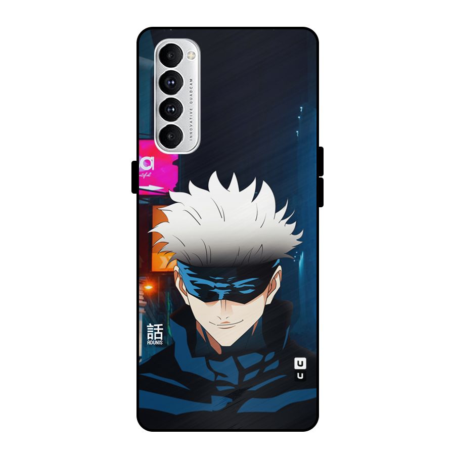 Gojo Smiles Metal Back Case for Oppo Reno4 Pro