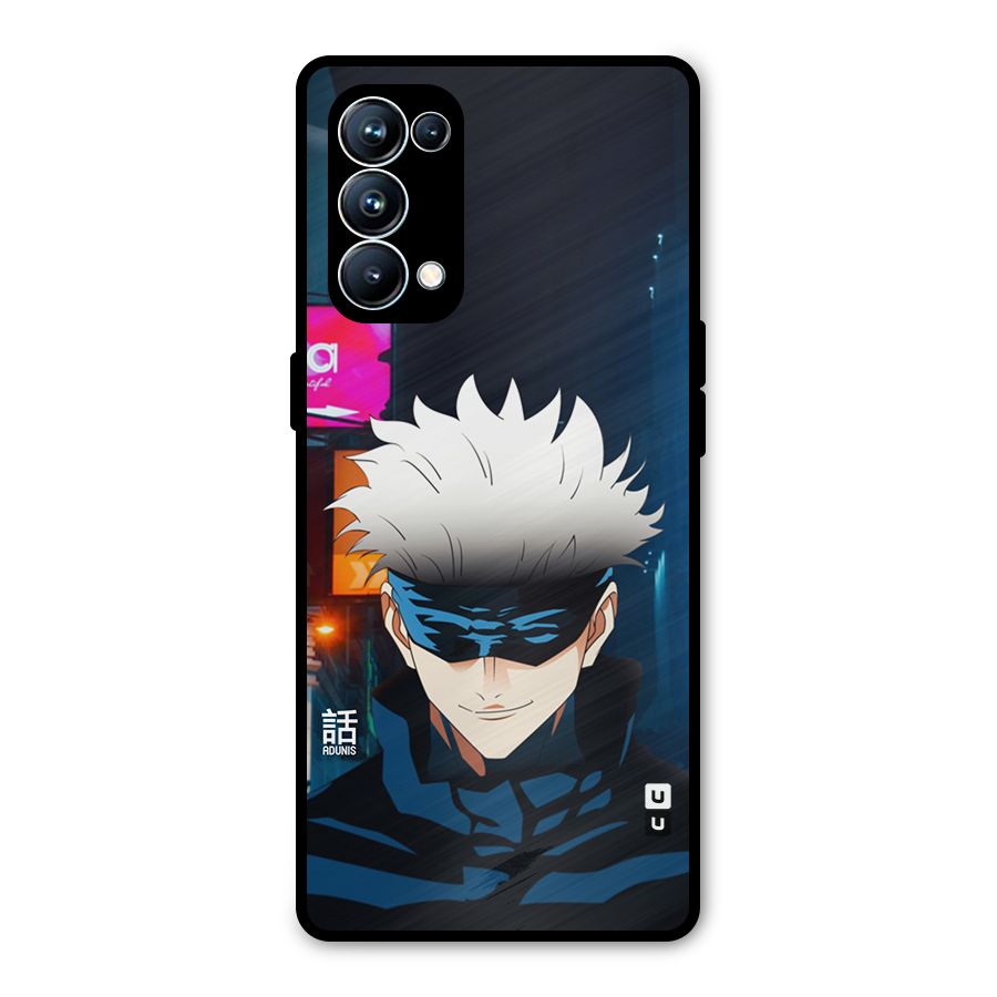 Gojo Smiles Metal Back Case for Oppo Reno5 Pro 5G
