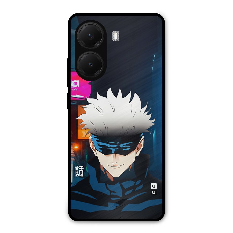 Gojo Smiles Metal Back Case for Poco X7 Pro