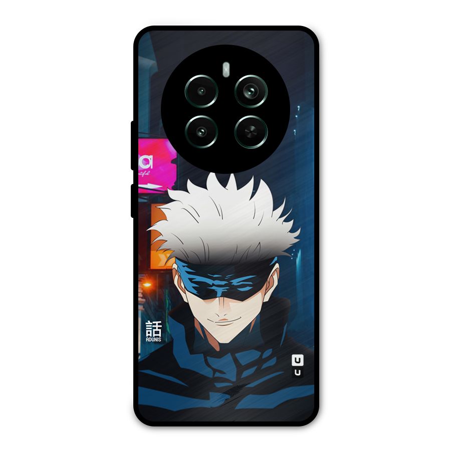 Gojo Smiles Metal Back Case for Realme 12 Plus