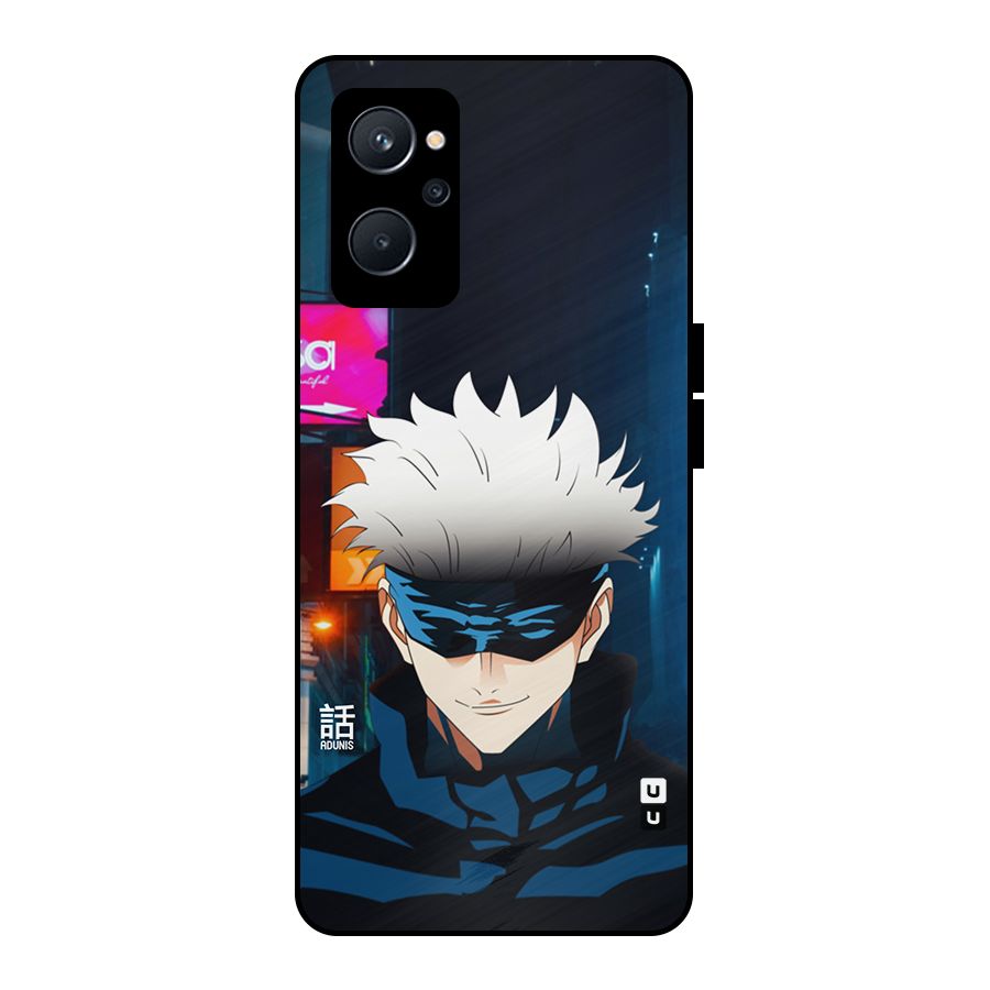Gojo Smiles Metal Back Case for Realme 9i 5G