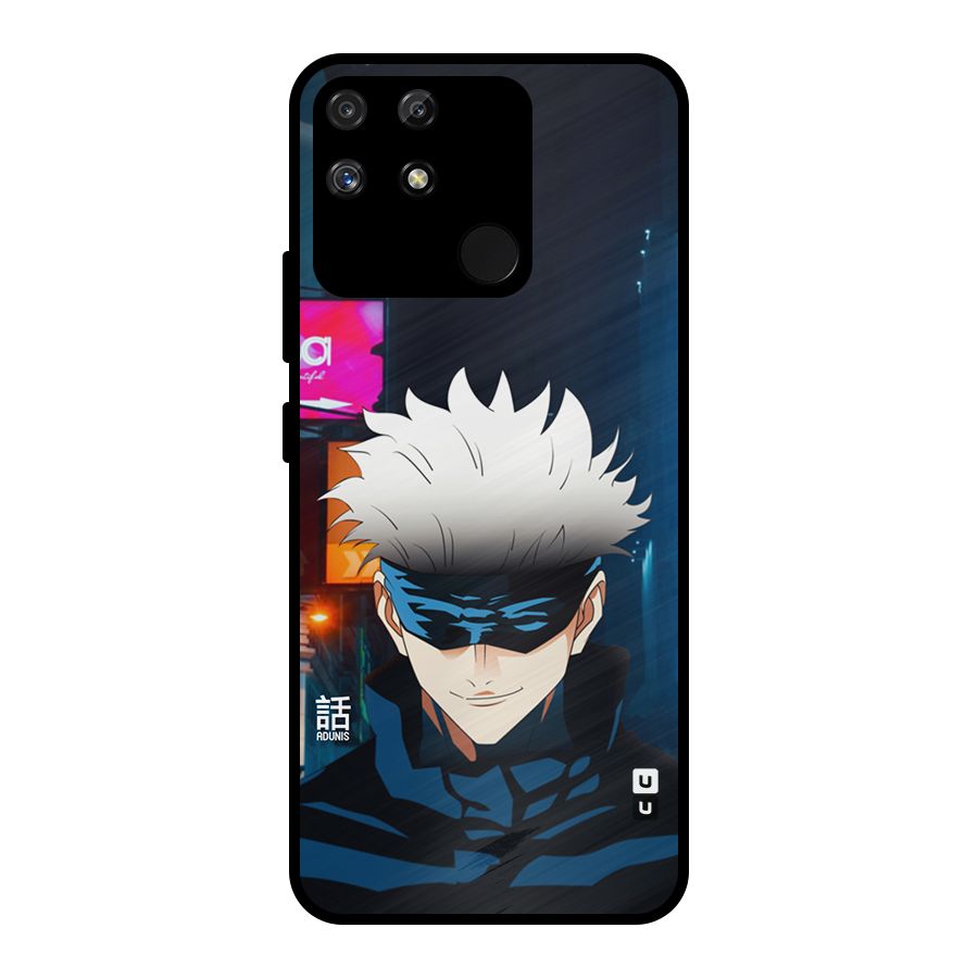 Gojo Smiles Metal Back Case for Realme Narzo 50A