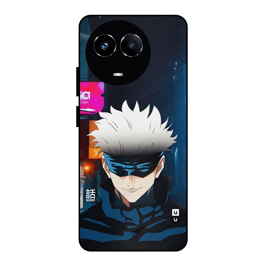 Gojo Smiles Metal Back Case for Realme Narzo 60X