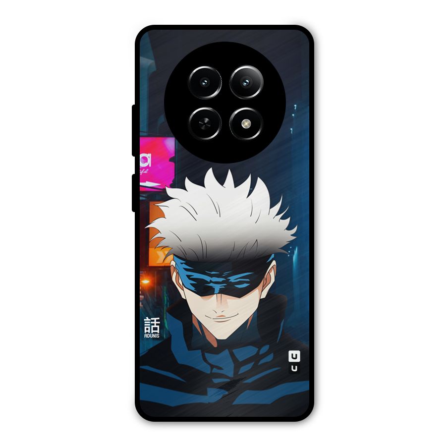Gojo Smiles Metal Back Case for Realme Narzo 70x 5G