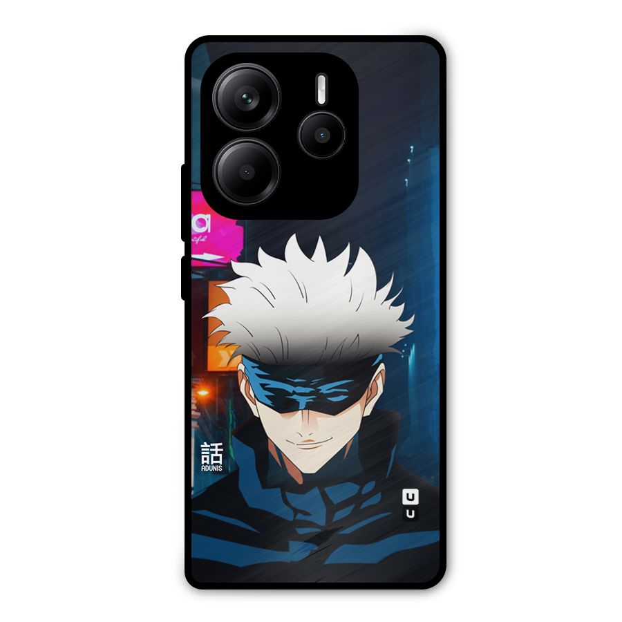 Gojo Smiles Metal Back Case for Redmi Note 14 5G
