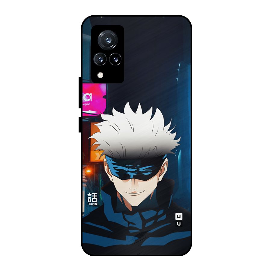 Gojo Smiles Metal Back Case for Vivo V21 5G