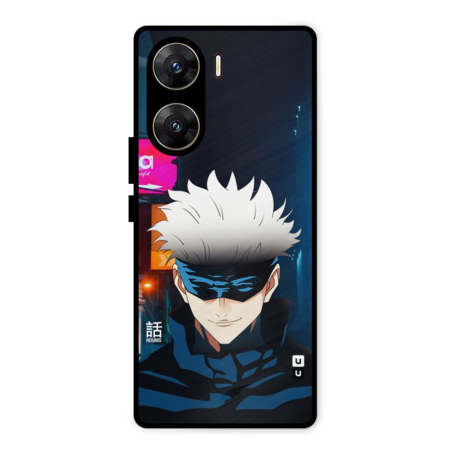 Gojo Smiles Metal Back Case for Vivo V29e