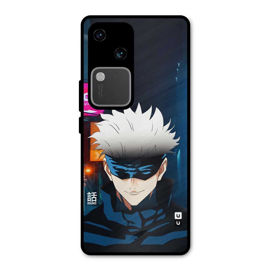 Gojo Smiles Metal Back Case for Vivo V30