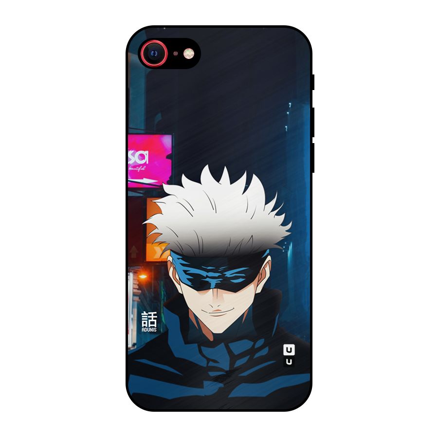 Gojo Smiles Metal Back Case for iPhone SE 2022