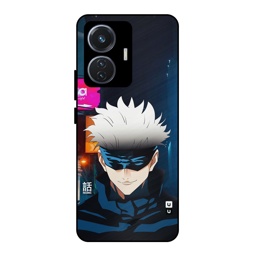 Gojo Smiles Metal Back Case for iQOO Z6 44W