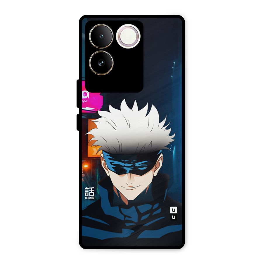 Gojo Smiles Metal Back Case for iQOO Z7 Pro