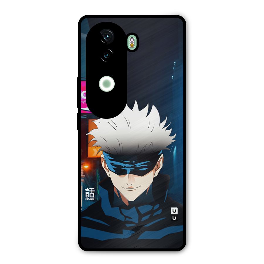 Gojo Smiles Metal Back Case for iQOO Z9s