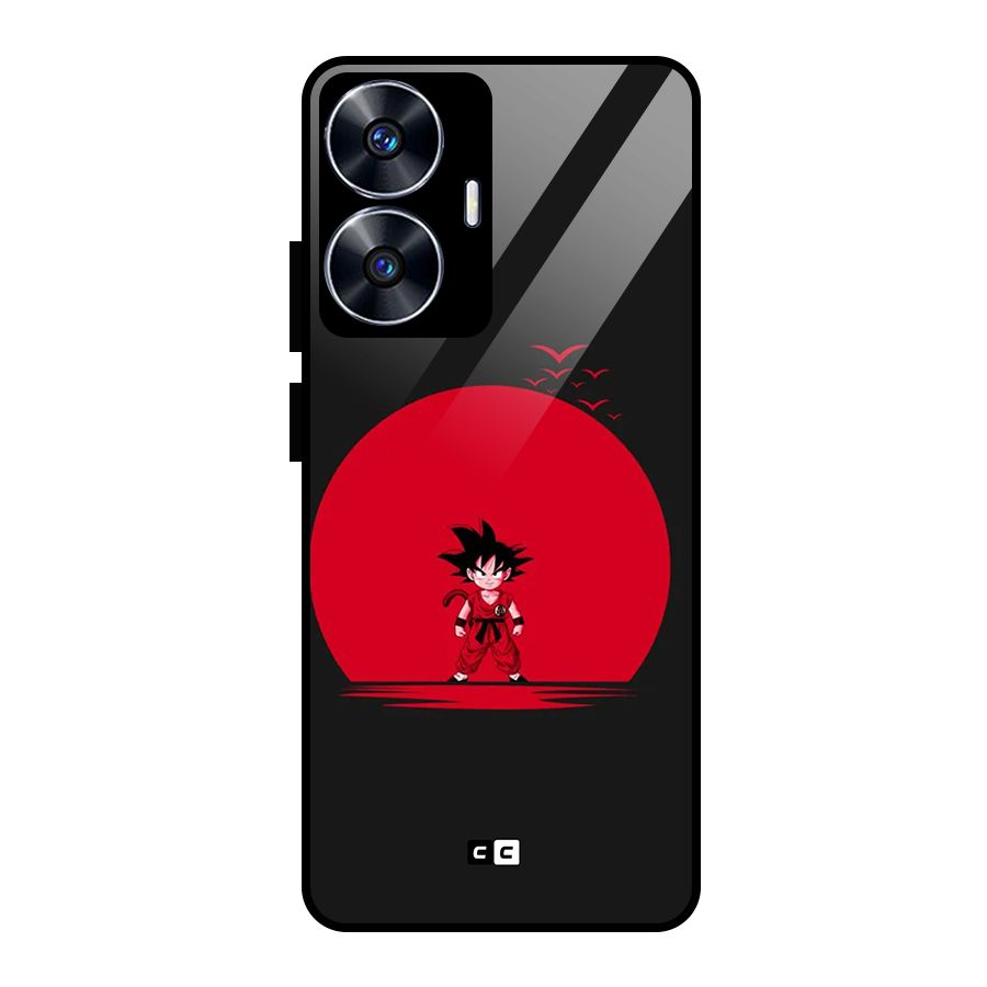Goku Kid Art Glass Back Case for Realme Narzo N55