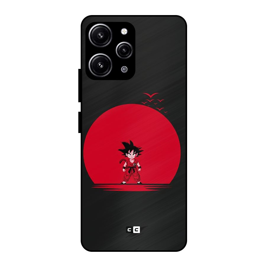 Goku Kid Art Glass Back Case for Redmi 12 4G