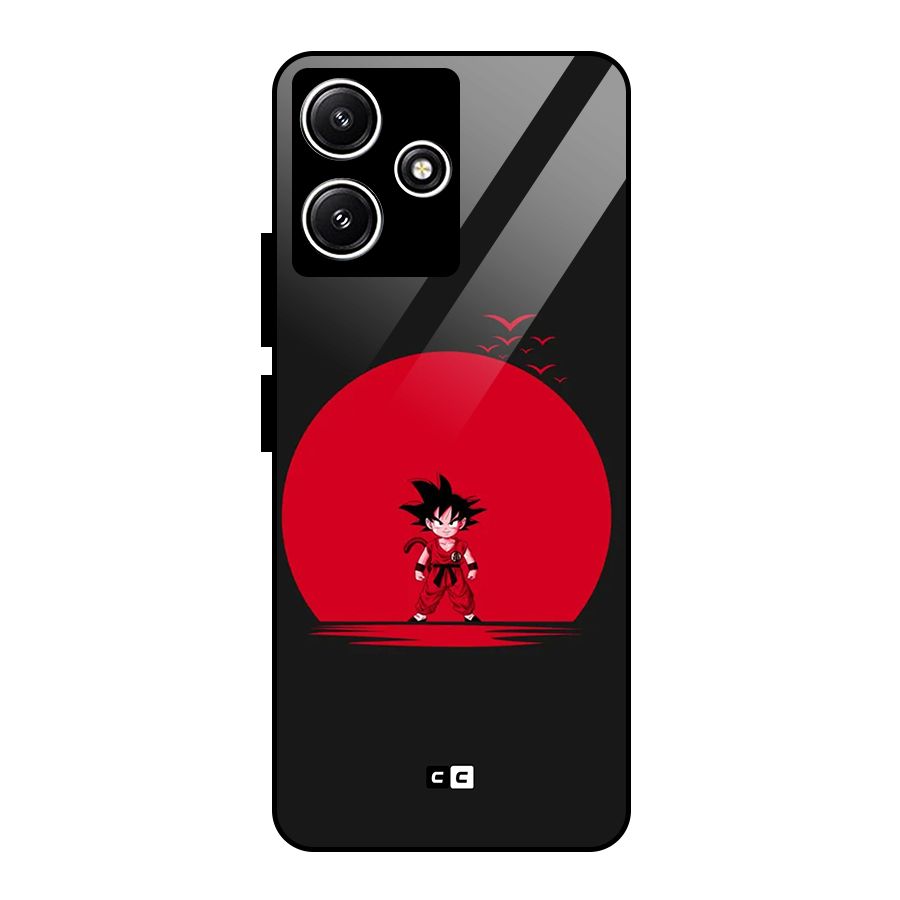 Goku Kid Art Glass Back Case for Redmi 12 5G