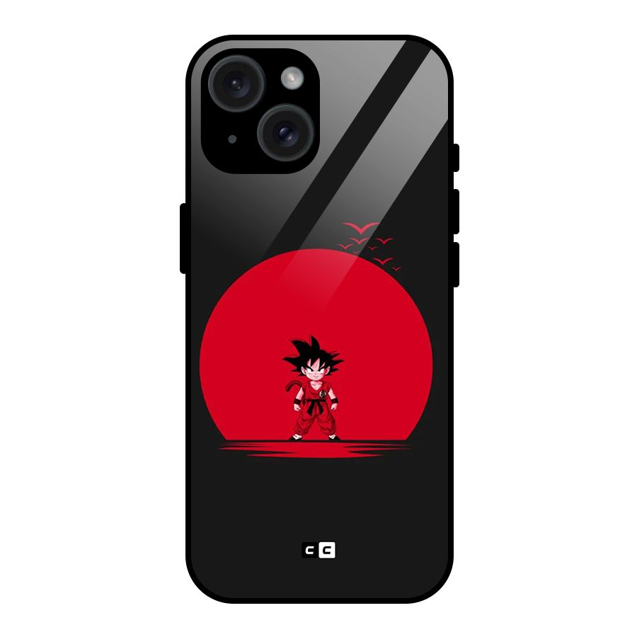 Goku Kid Art Glass Back Case for iPhone 15