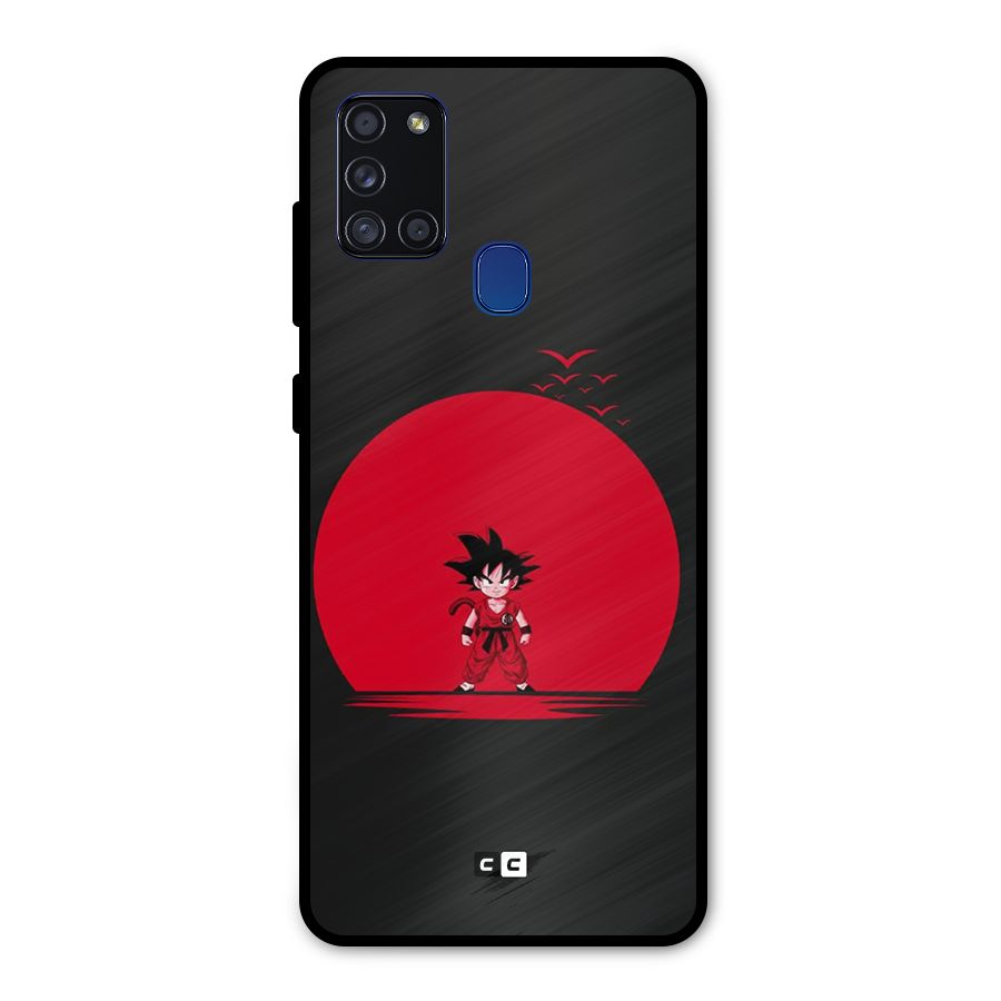 Goku Kid Art Metal Back Case for Galaxy A21s
