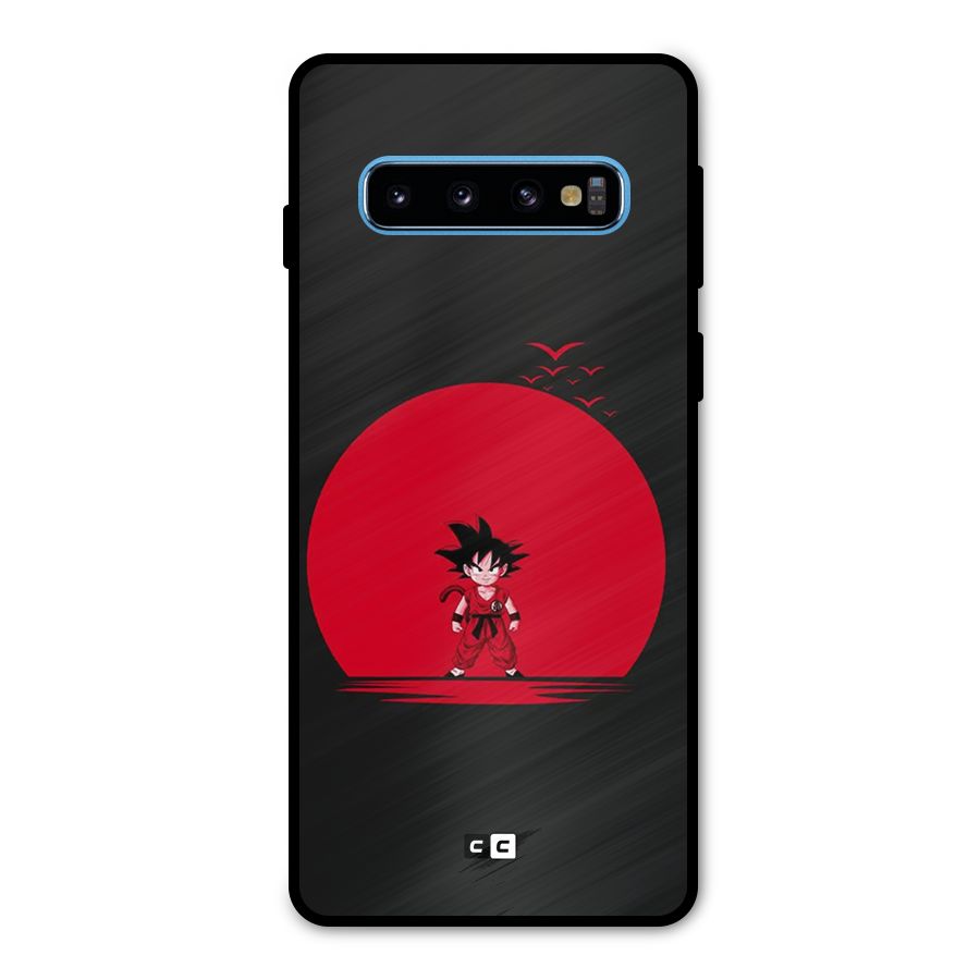 Goku Kid Art Metal Back Case for Galaxy S10