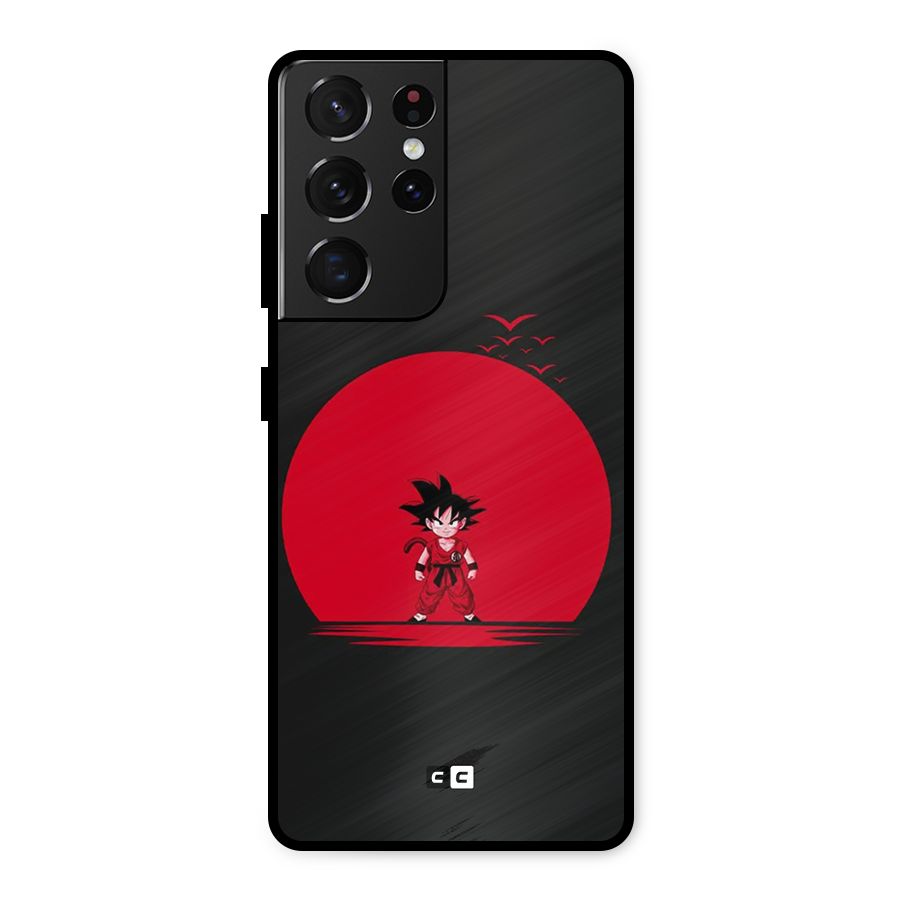 Goku Kid Art Metal Back Case for Galaxy S21 Ultra 5G