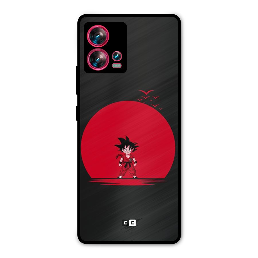 Goku Kid Art Metal Back Case for Motorola Edge 30 Fusion