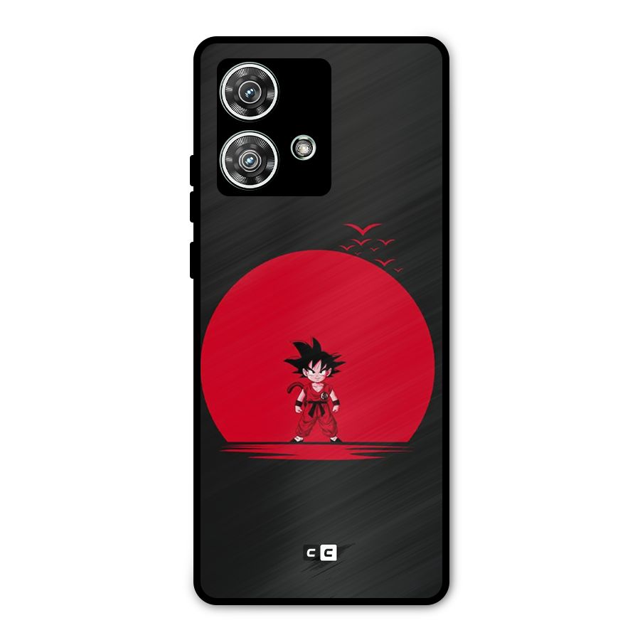 Goku Kid Art Metal Back Case for Motorola Edge 40 Neo