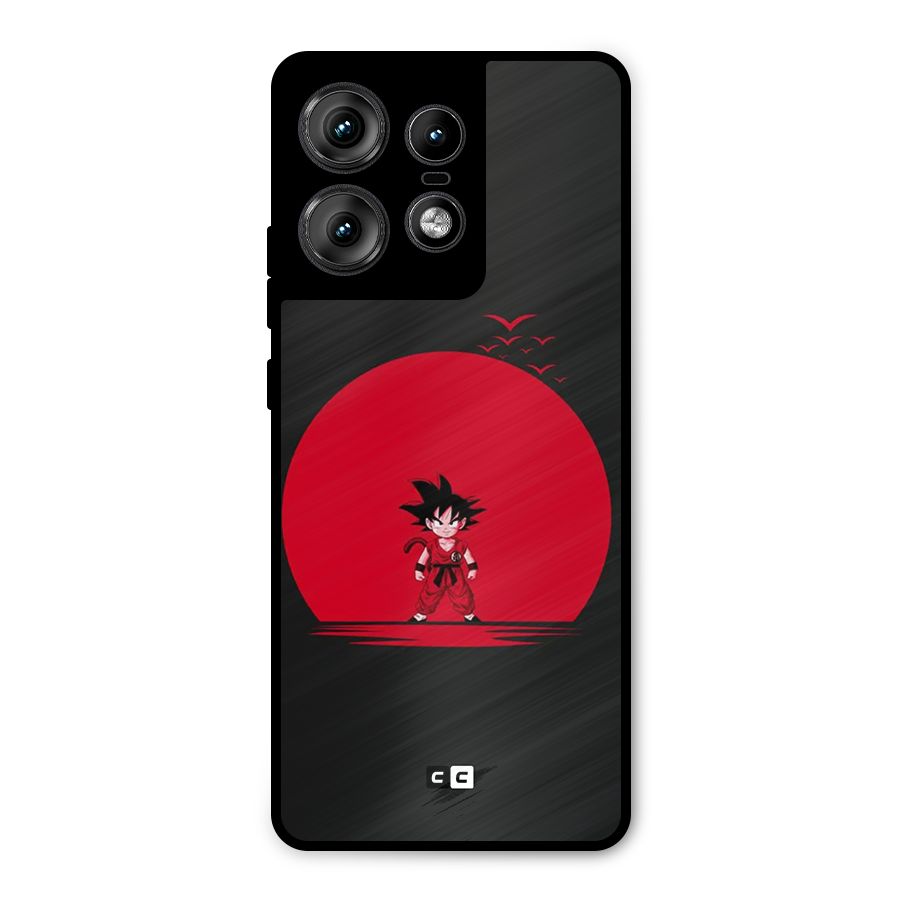 Goku Kid Art Metal Back Case for Motorola Edge 50 Pro