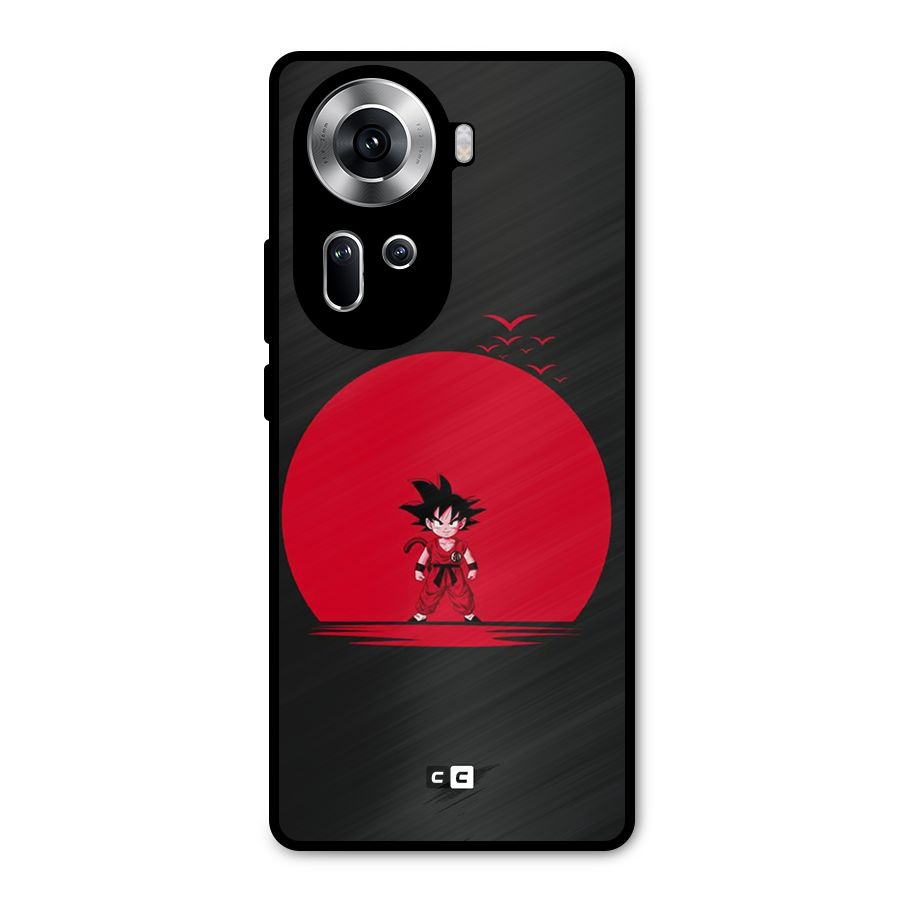 Goku Kid Art Metal Back Case for Oppo Reno11 5G