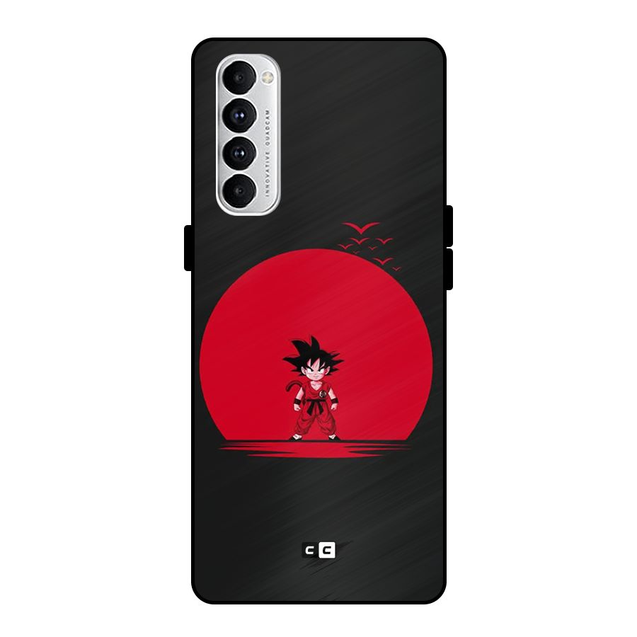 Goku Kid Art Metal Back Case for Oppo Reno4 Pro