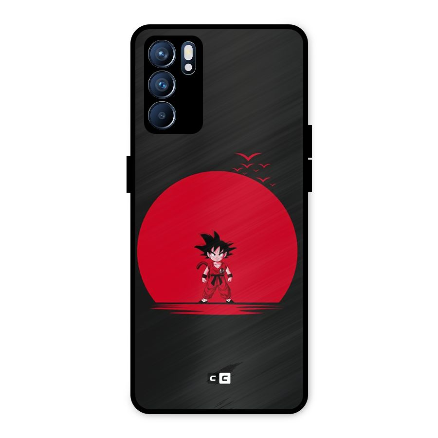 Goku Kid Art Metal Back Case for Oppo Reno6 5G