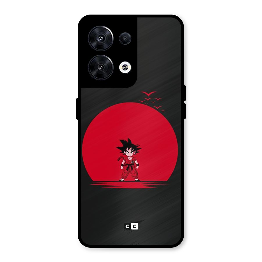 Goku Kid Art Metal Back Case for Oppo Reno8 5G