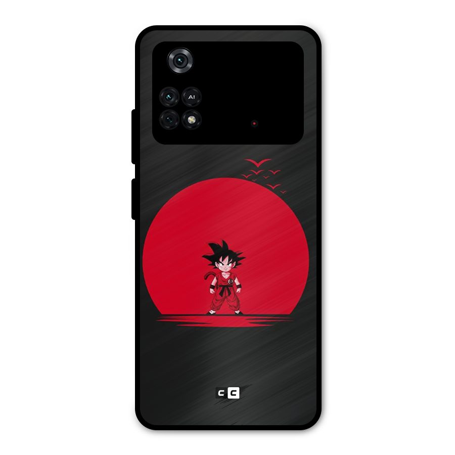 Goku Kid Art Metal Back Case for Poco M4 Pro 4G