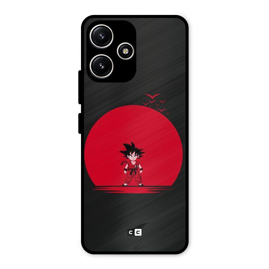 Goku Kid Art Metal Back Case for Poco M6 Pro