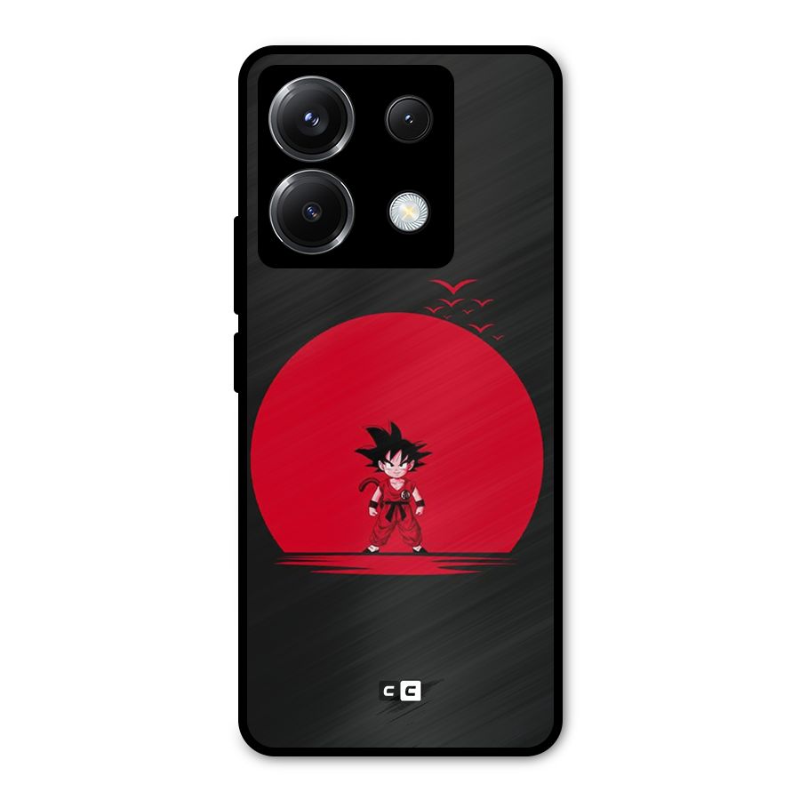 Goku Kid Art Metal Back Case for Poco X6