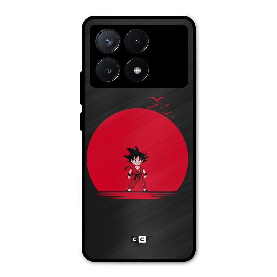 Goku Kid Art Metal Back Case for Poco X6 Pro