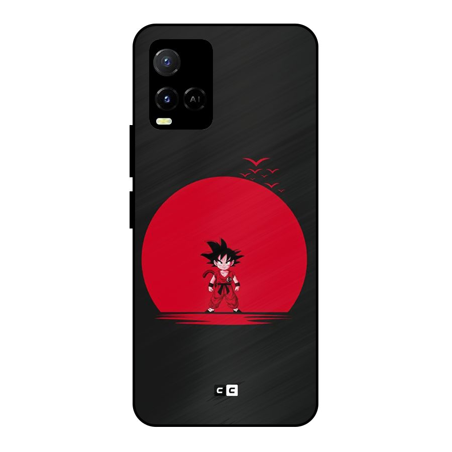 Goku Kid Art Metal Back Case for Vivo Y33s