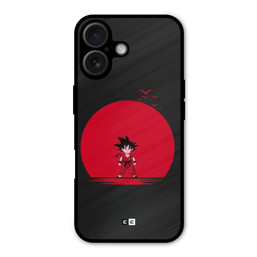 Goku Kid Art Metal Back Case for iPhone 16