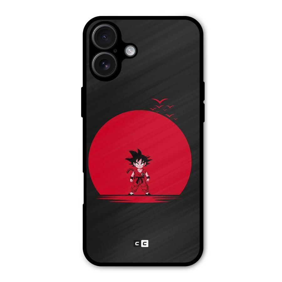 Goku Kid Art Metal Back Case for iPhone 16 Plus