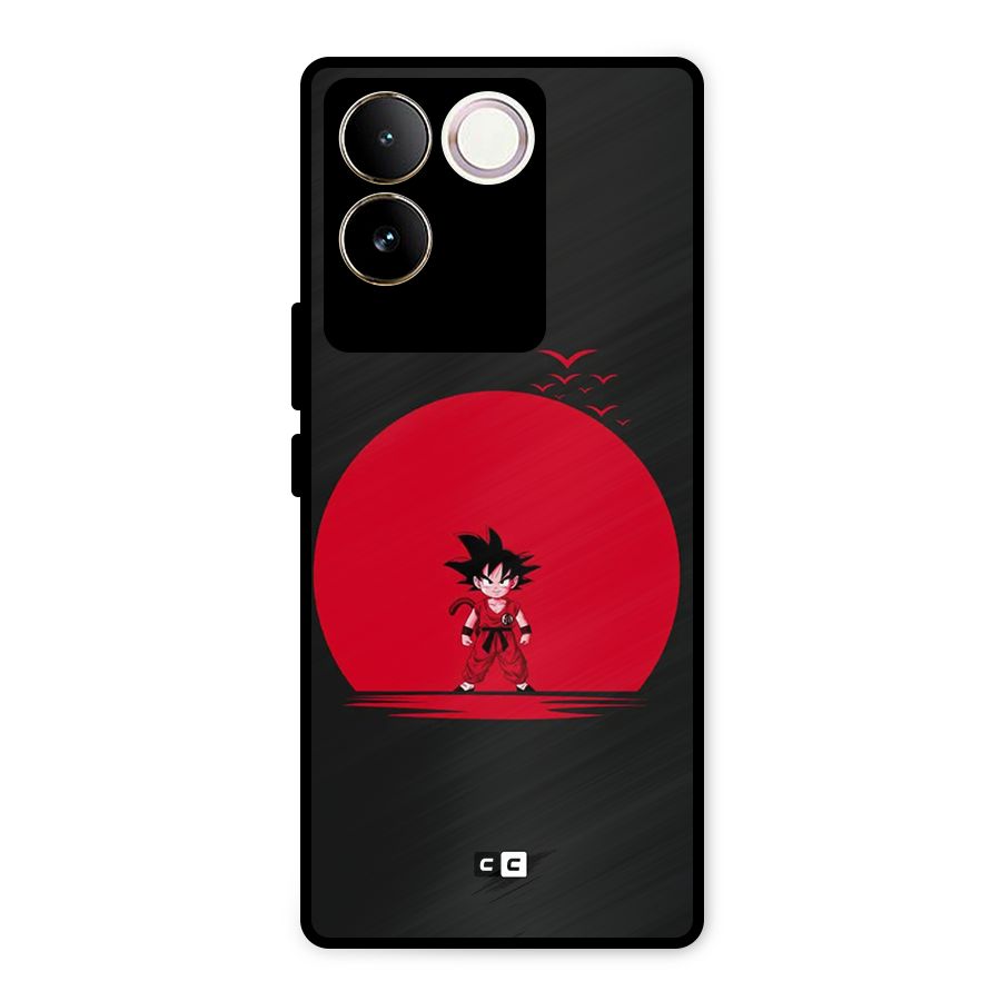Goku Kid Art Metal Back Case for iQOO Z7 Pro