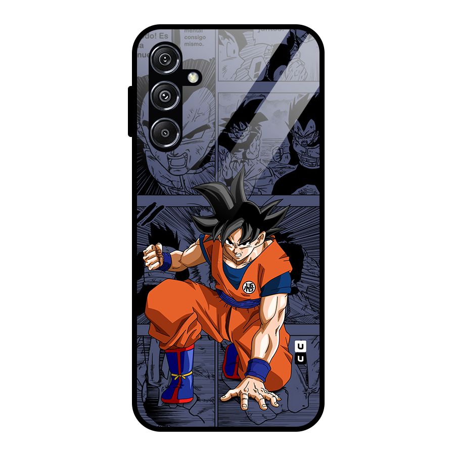 Goku Manga Art Glass Back Case for Galaxy M34 5G