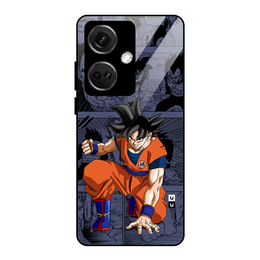 Goku Manga Art Glass Back Case for OnePlus Nord CE 3 5G