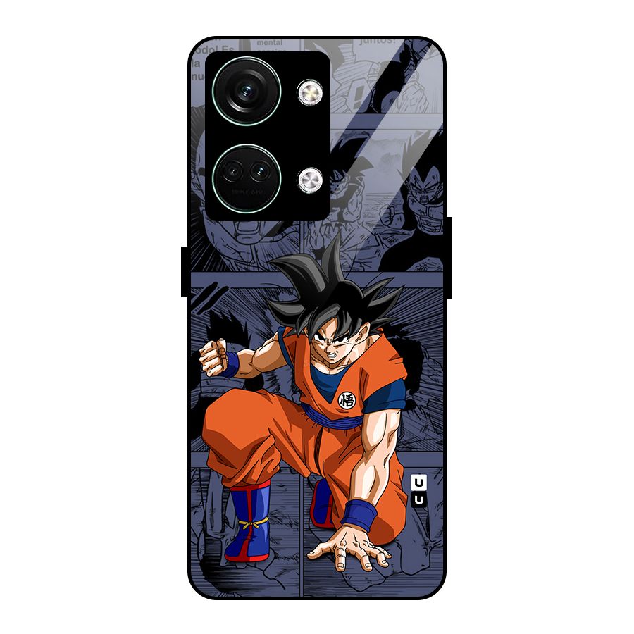 Goku Manga Art Glass Back Case for Oneplus Nord 3