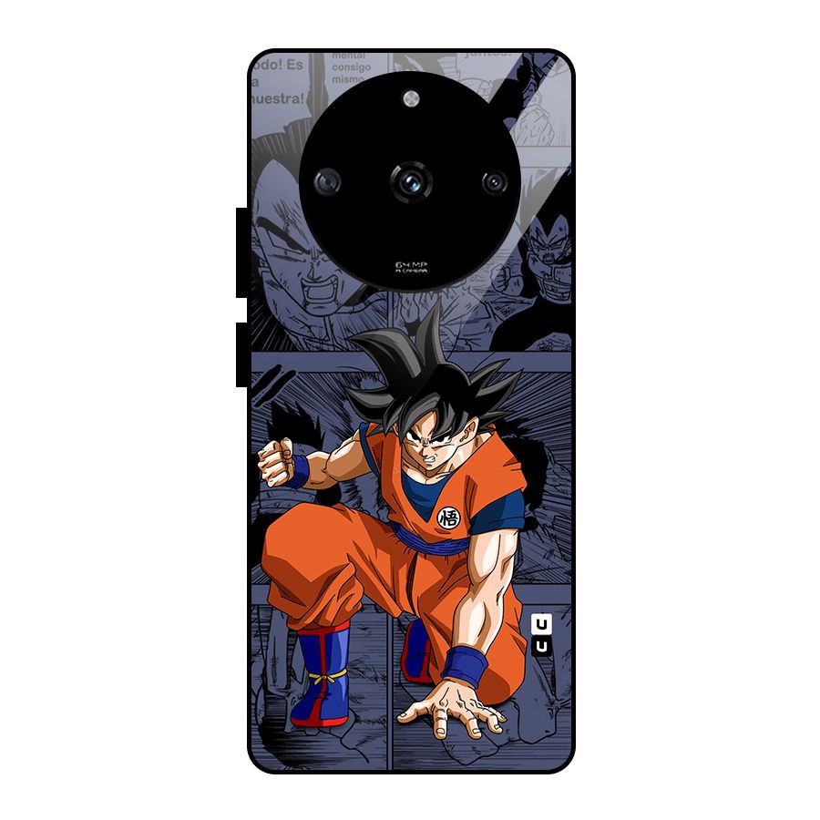 Goku Manga Art Glass Back Case for Realme Narzo 60 5G