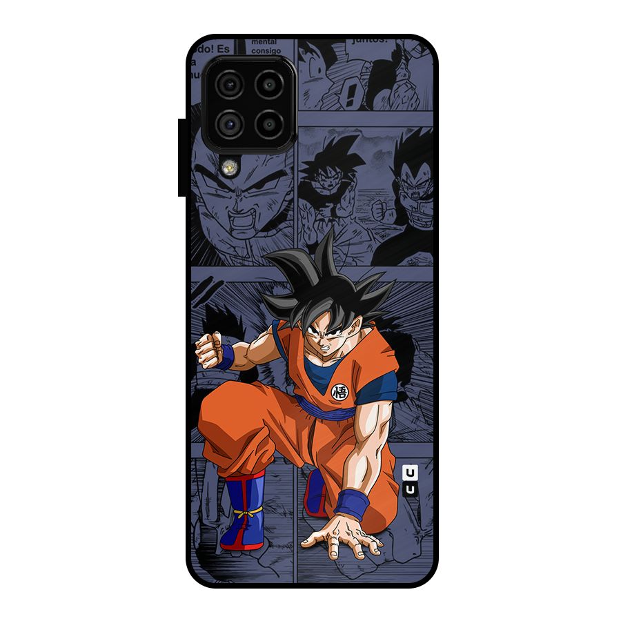 Goku Manga Art Metal Back Case for Galaxy A22 4G