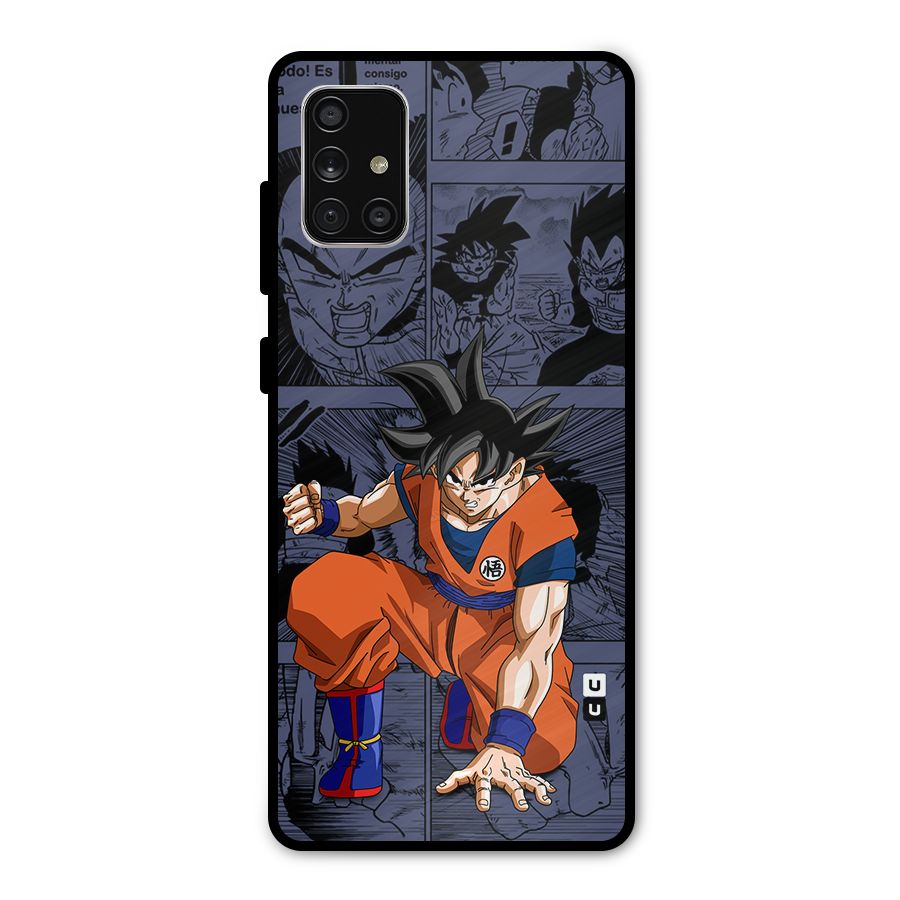 Goku Manga Art Metal Back Case for Galaxy A71