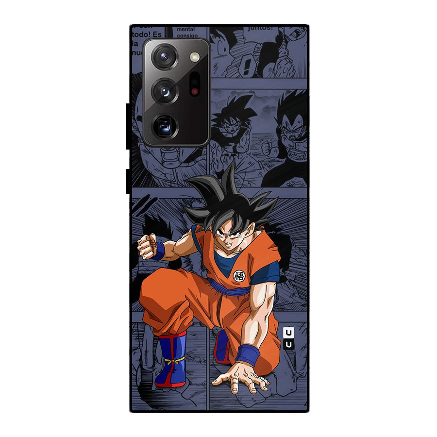Goku Manga Art Metal Back Case for Galaxy Note 20 Ultra